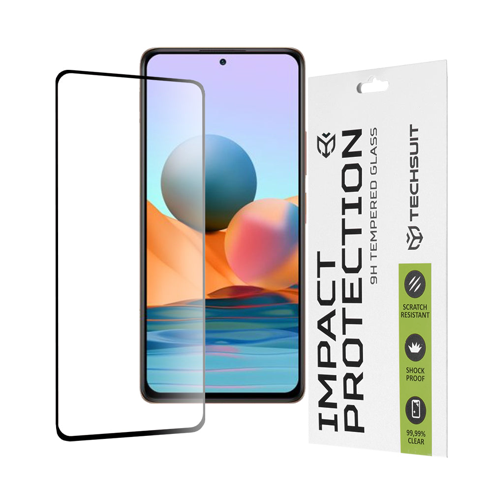 Full Glue Glass - Xiaomi Redmi Note 10 Pro / Note 10 Pro Max - Black