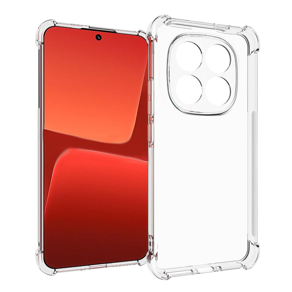 Shockproof Clear Silicone - Xiaomi Redmi Note 14 Pro - Clear