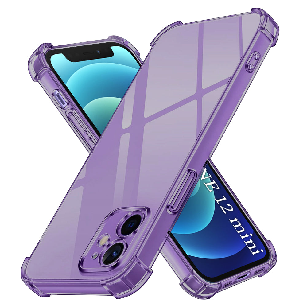 Shockproof Clear Silicone - iPhone 12 mini - Smoke Black