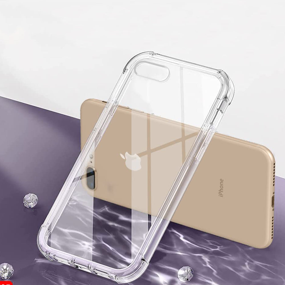 Shockproof Clear Silicone - iPhone 7 Plus/8 Plus - Clear