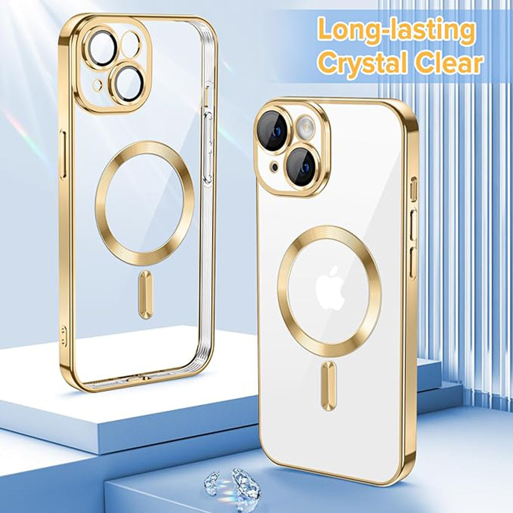 Luxury Crystal MagSafe - iPhone 15 - Gold