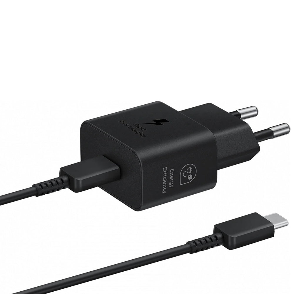 Samsung - Original Charger - Type-C 25W, Super Charging with Cable USB-C - Black