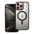 COLOR EDGE MAG COVER case with MagSafe for IPHONE 16 Pro Max black red