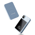 Wireless MagSafe Power Bank - 2x Type-C, USB, 22.5W, 10000mAh - Sky Blue