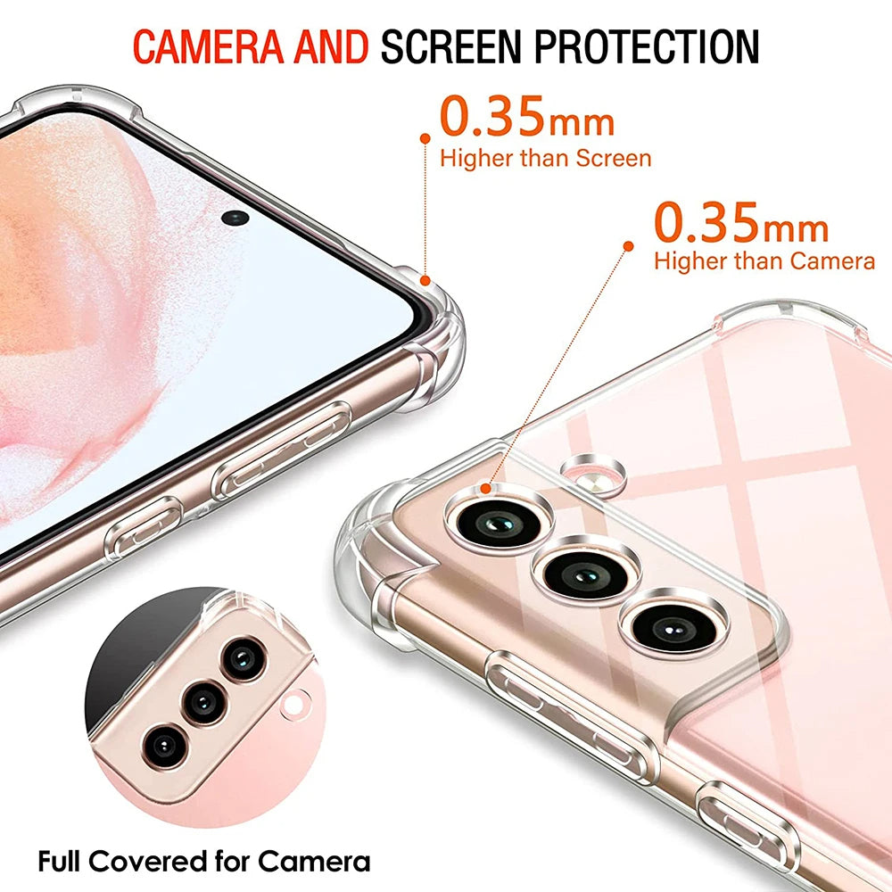 Shockproof Clear Silicone - Samsung Galaxy S23 - Clear