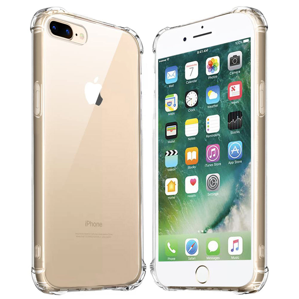 Shockproof Clear Silicone - iPhone 7 Plus/8 Plus - Clear