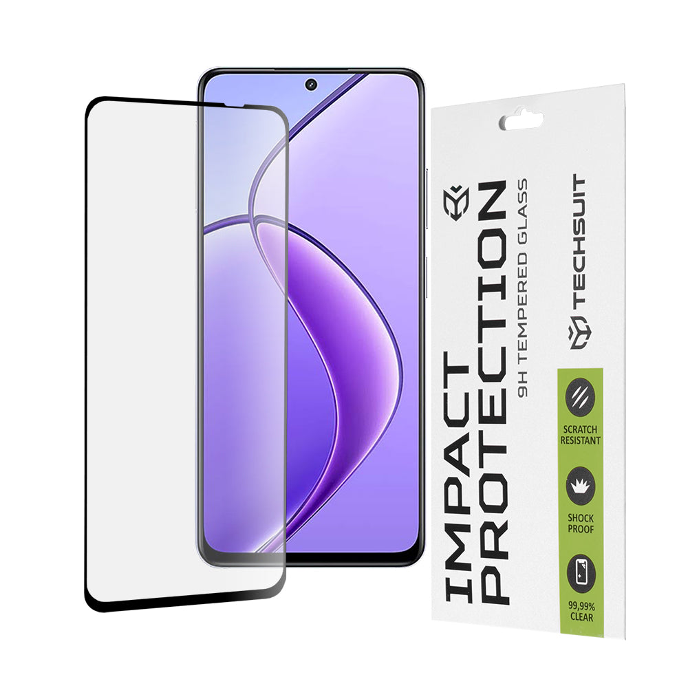 111D Full Cover / Full Glue Glass -Realme 12 / 12x - Black