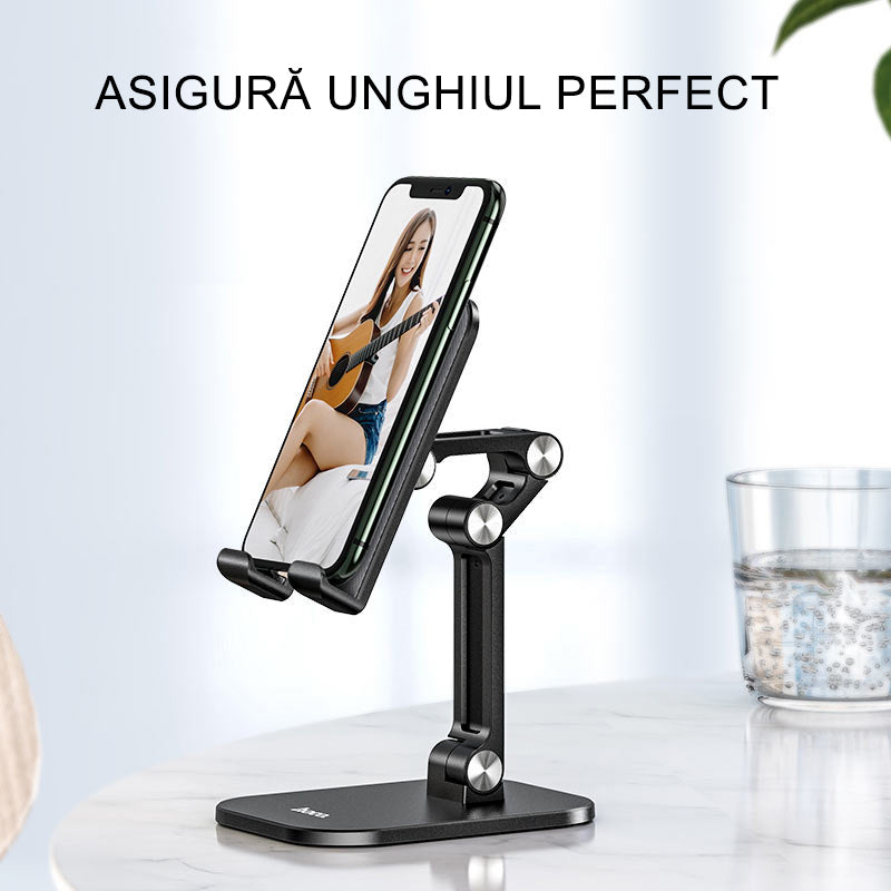 Hoco - Desk Holder - Foldable for Phone, Tablet, 4.7 - 13.0" - Black