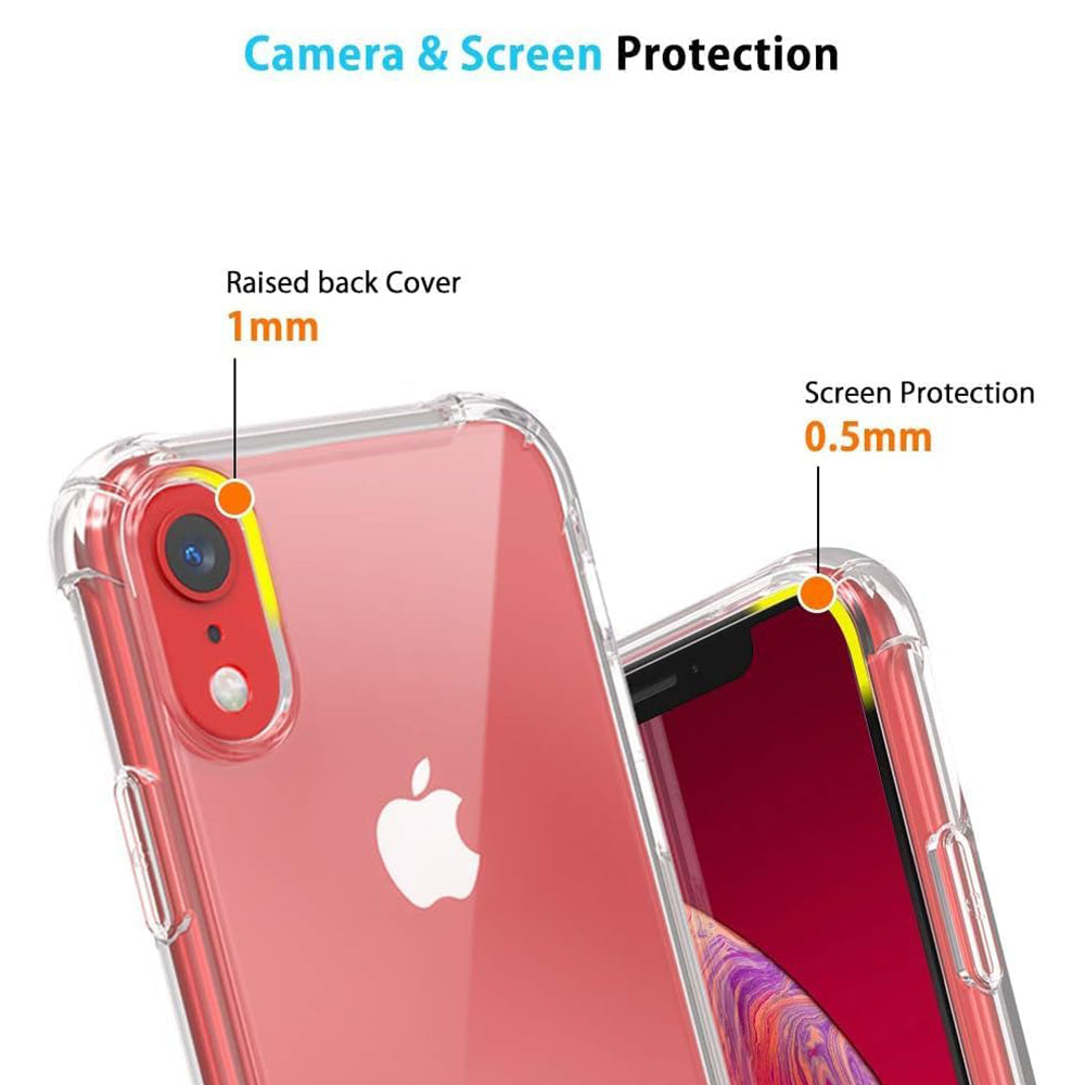 Shockproof Clear Silicone - iPhone XR - Clear