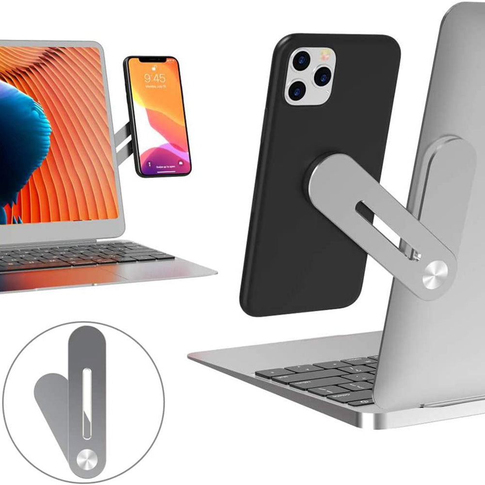 Desk Holder - Laptop / Monitor Catchment, Foldable - Silver