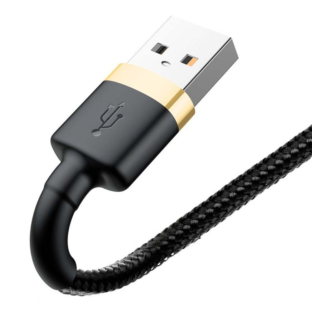 Baseus - Data Cable Cafule - USB to Lightning, 1m - Black/Gold