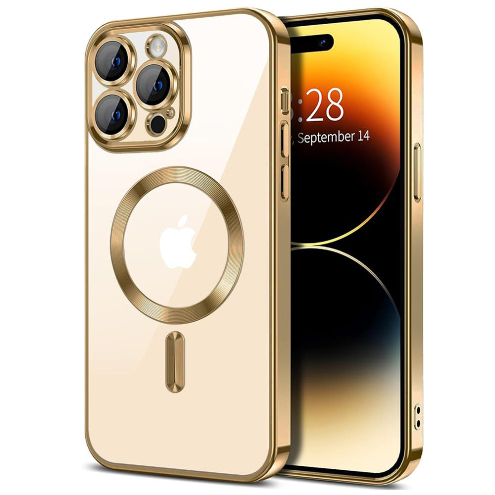 Luxury Crystal MagSafe - iPhone 14 Pro - Gold