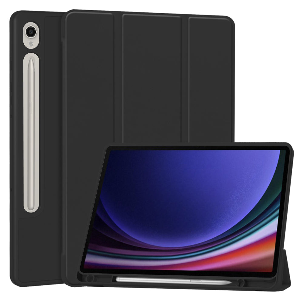 Flex Trifold (Pencil Holder) - Samsung Galaxy Tab S9 / S9 FE / S10 FE - Black