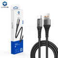 Lito - Data / Charging Cable USB to USB-C 1M Black Braided LD08