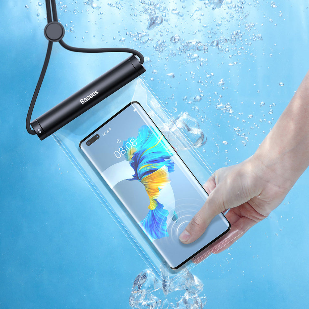Baseus - Waterproof Case - IPX8 for Phone 7.2" - Blue