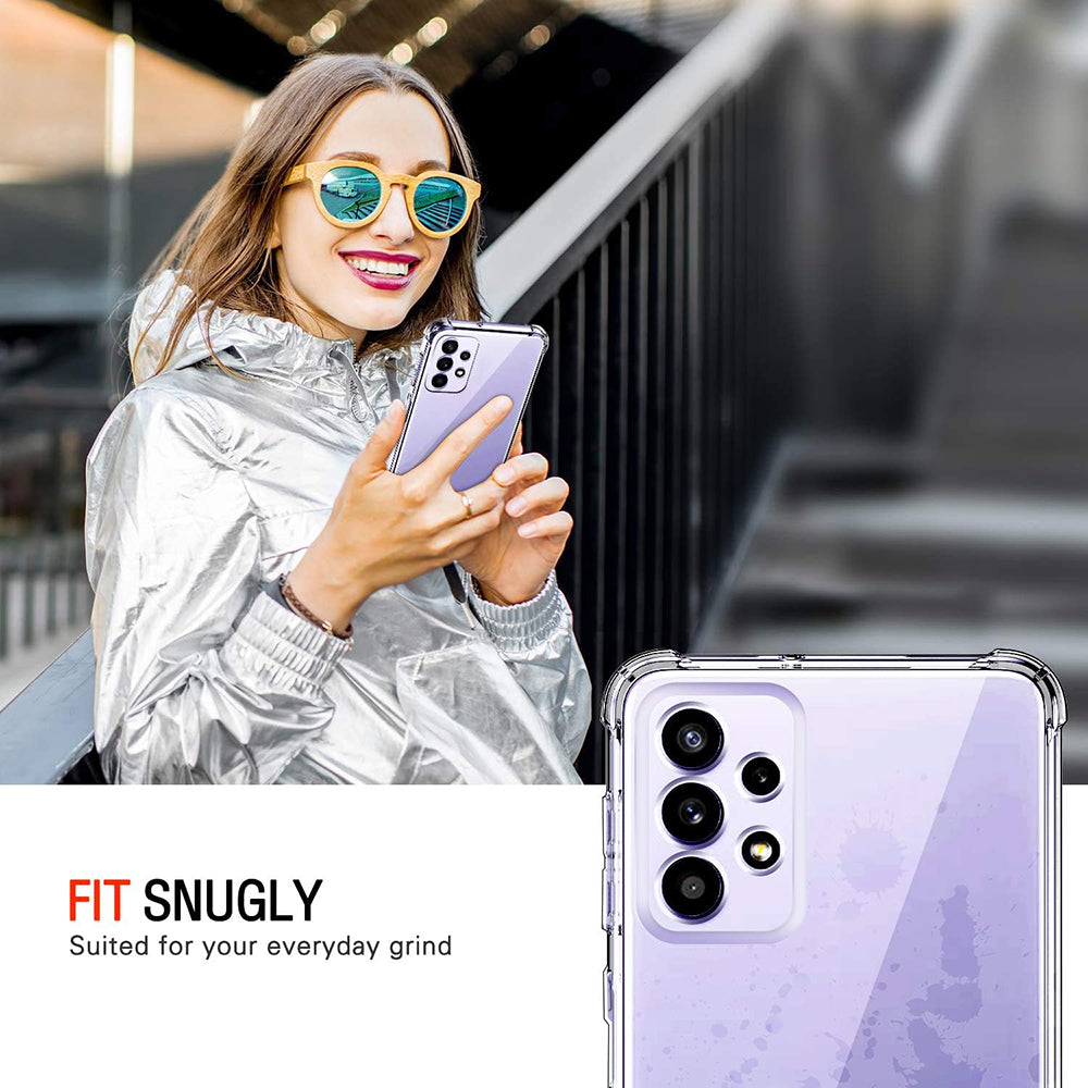 Shockproof Clear Silicone - Samsung Galaxy A52 4G/A52 5G/A52s 5G - Clear