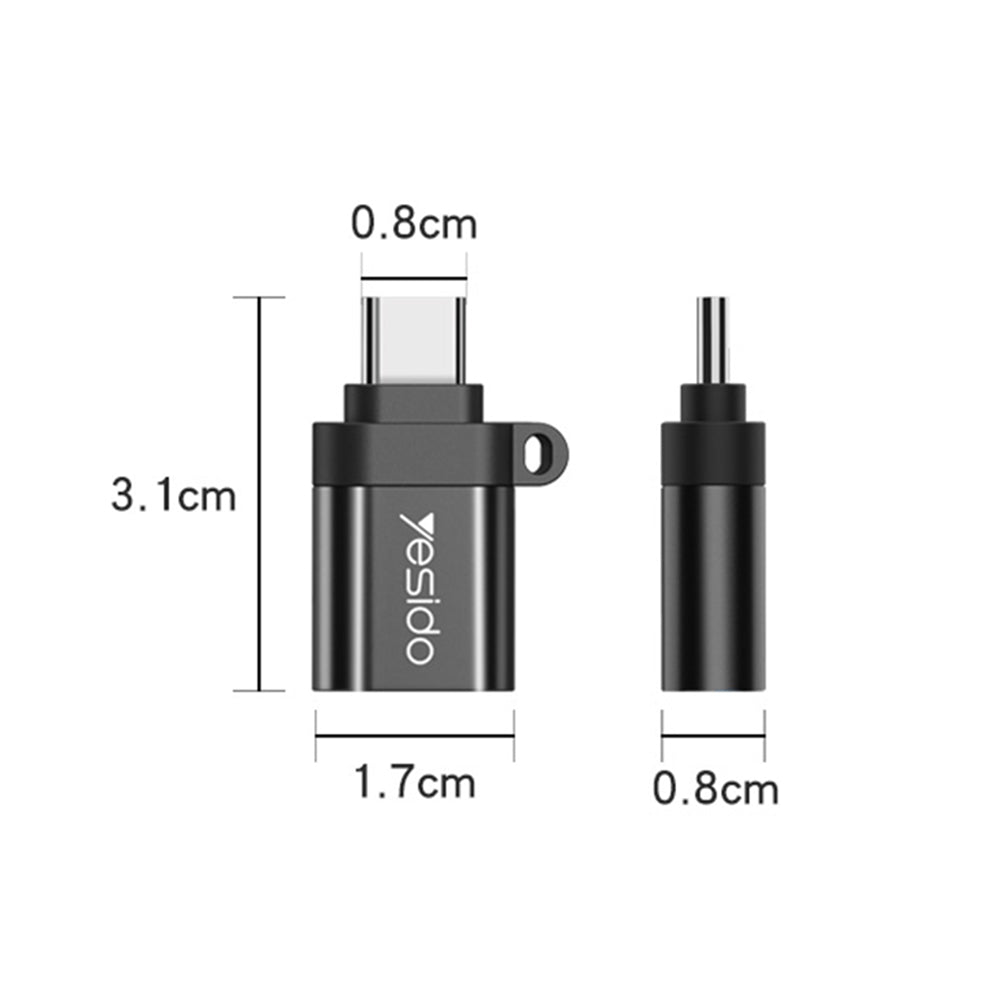OTG Adapter (GS06) - Type-C to USB 3.0, 5Gbps - Black