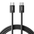 Baseus - Data Cable - for iPhone, Type-C, 100W, 480Mbps, Naylon, 2m - Black