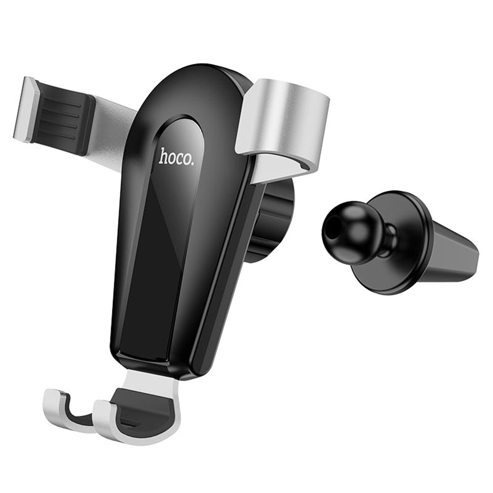 Hoco - Car Holder Gold Shield - Gravity Grip for Air Vent - Black