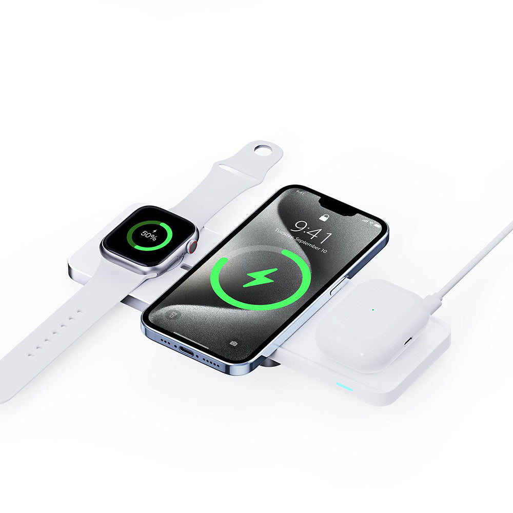 Duzzona - Charging Station 3in1 - for iPhone, AirPods and Apple Watch - White