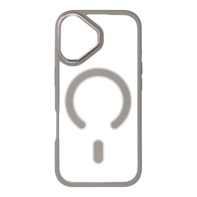 COLOR EDGE MAG COVER
case compatible with MagSafe for IPHONE 17 titatnium grey