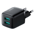 Wall Charger (L-2A121) - 2 x USB, Fast Charging, 12W, 2.4A - Black