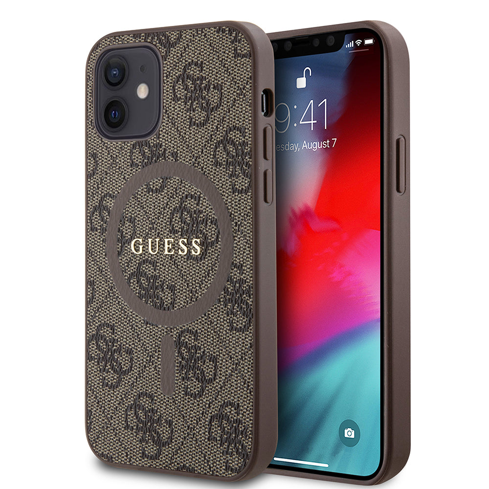 Guess - 4G Ring Classic Logo MagSafe - iPhone 12 / iPhone 12 Pro - Brown