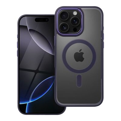 COLOR EDGE MAG COVER case with MagSafe for IPHONE 16 Pro Max deep purple