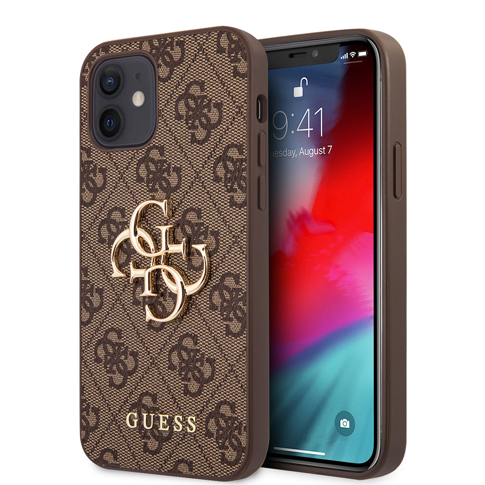 Guess - Hardcase 4G Big Metal Logo - iPhone 12 / iPhone 12 Pro - Brown