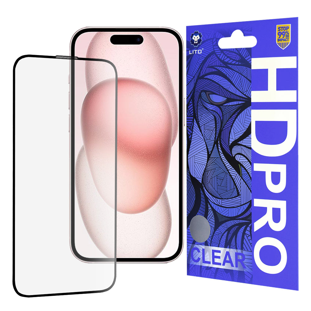 Lito - HD Pro Clear - iPhone 15 - Black