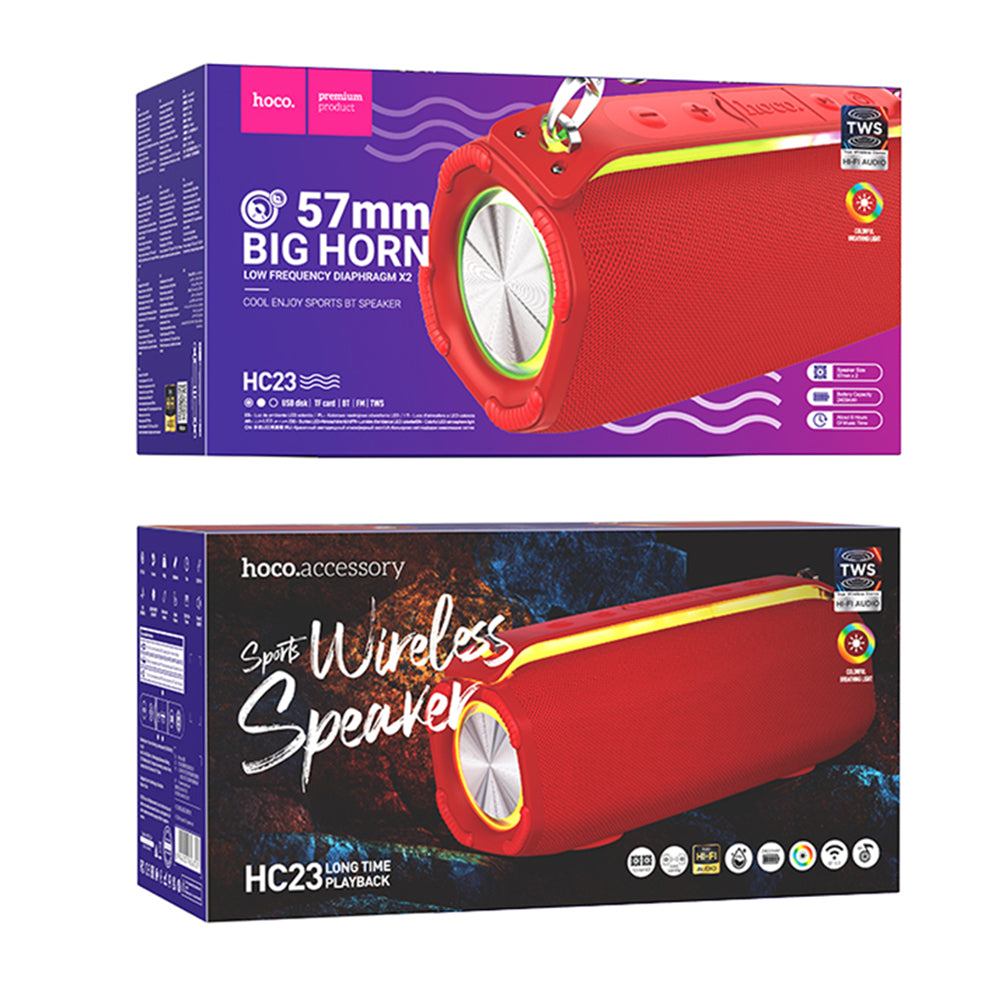 Hoco - Wireless Speaker Rick Sports - Bluetooth, 10W - Red