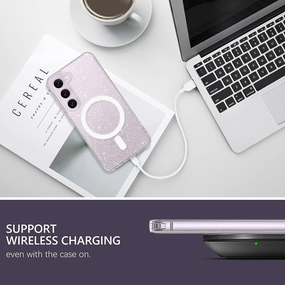 SparkleSkin MagSafe Series - Samsung Galaxy S23 Plus - Clear
