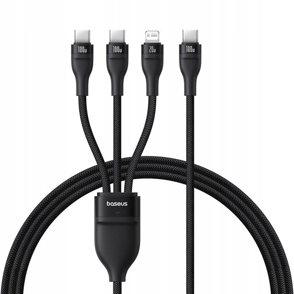 Baseus Flash Series 3 Fast Charge Cable USB-C to 2xUSB-C Lightning 100W 1.5m