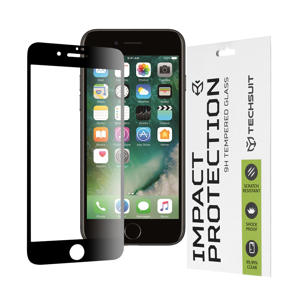 111D Full Cover / Full Glue Glass - iPhone 7 / iPhone 8 / iPhone SE - Black