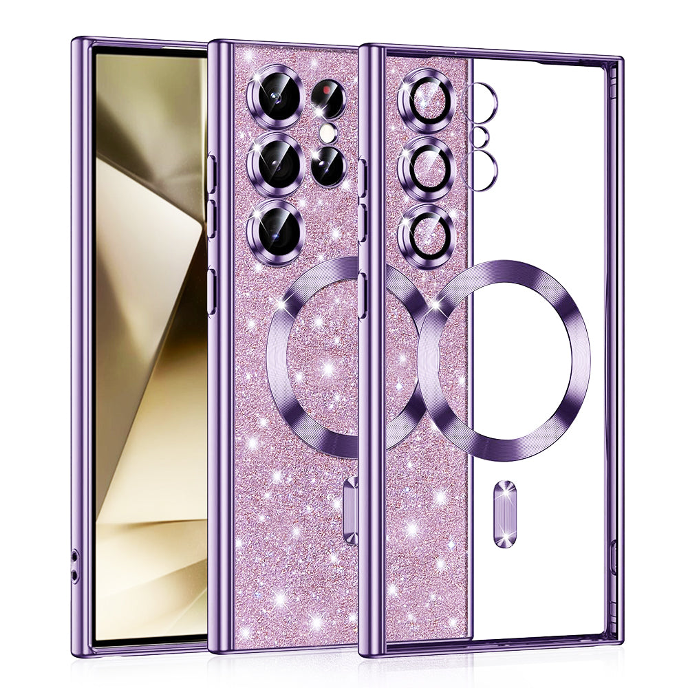 Luxury Glitter MagSafe - Samsung Galaxy S24 Ultra - Light Purple