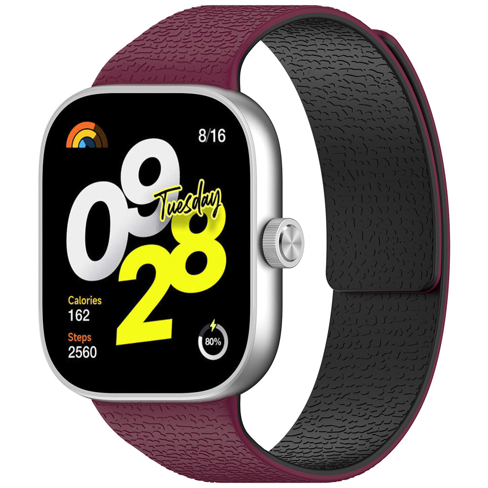 Watchband - Xiaomi Smart Band 9 Pro / 8 Pro / RM Watch 4 / 5 - Wine Red/Black
