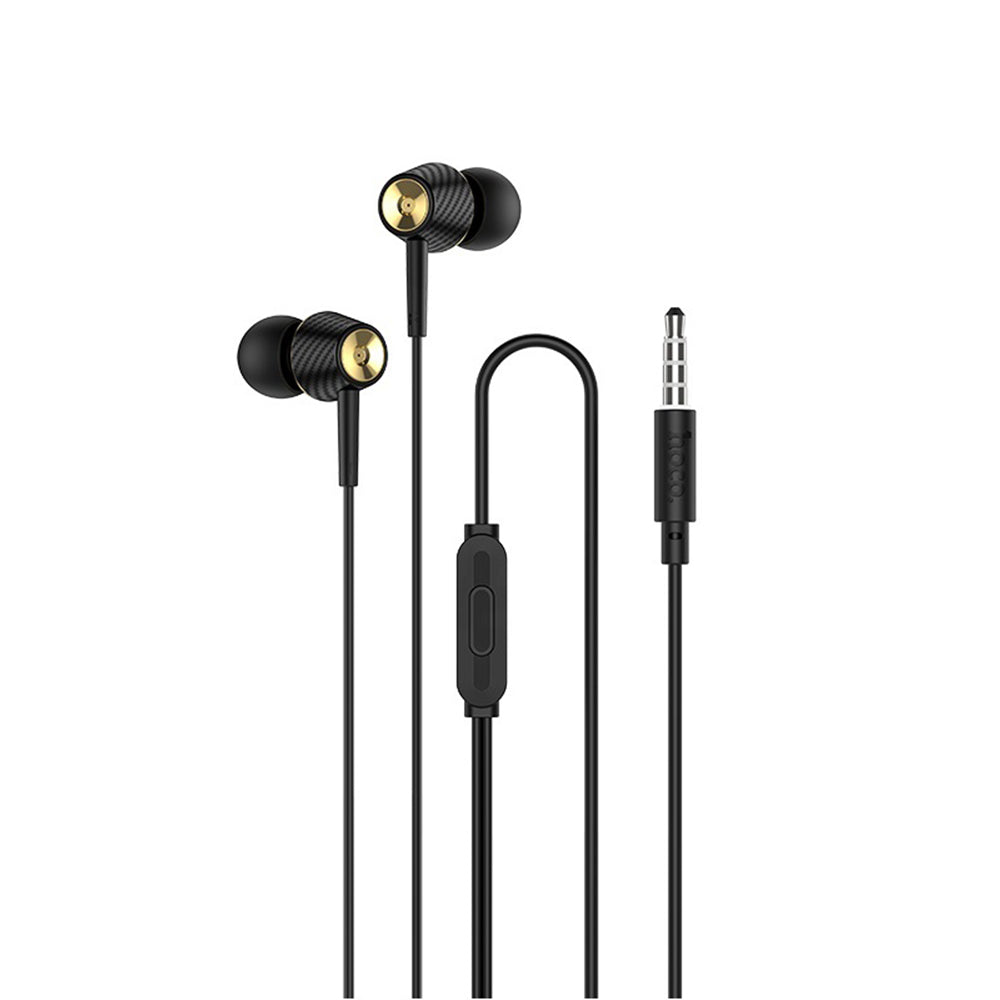 Wired Earphones Graceful - 3.5mm, Microphone, 1.2m - Black