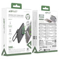 Acefast M30 MagSafe Power Bank 5000mAh 20W Ultra-thin, 2x USB-C & LED - Black