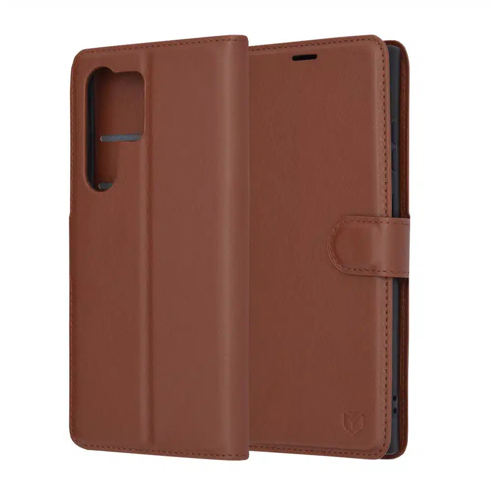 Leather Folio - Samsung Galaxy S23 Ultra - Brown