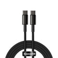 BASEUS Type C to Type C PD100W Power Delivery Gold Fast Charging 2m black
