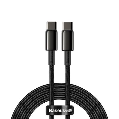 BASEUS Type C to Type C PD100W Power Delivery Gold Fast Charging 2m black