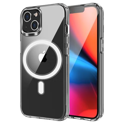 CLEAR MAG COVER case
compatible with MagSafe for IPHONE 16 Plus transparent