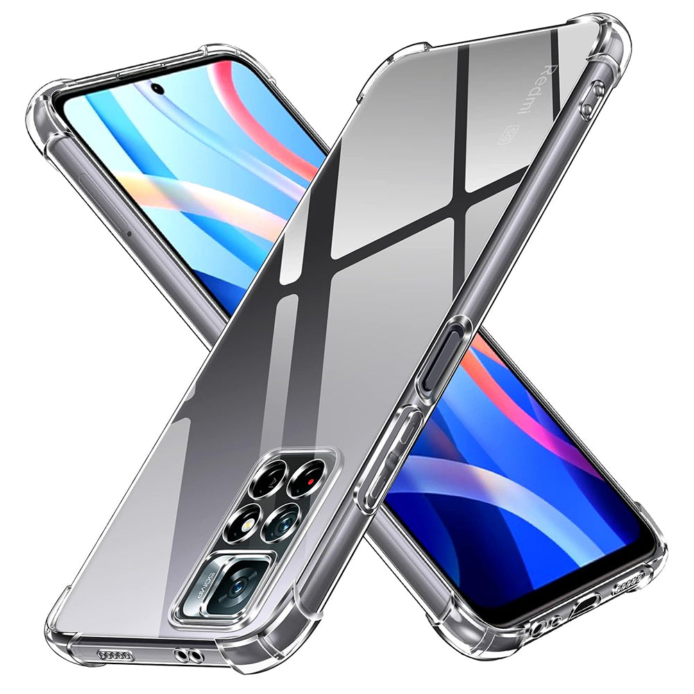 Shockproof Clear Silicone - Xiaomi Redmi Note 11 / Note 11S - Clear