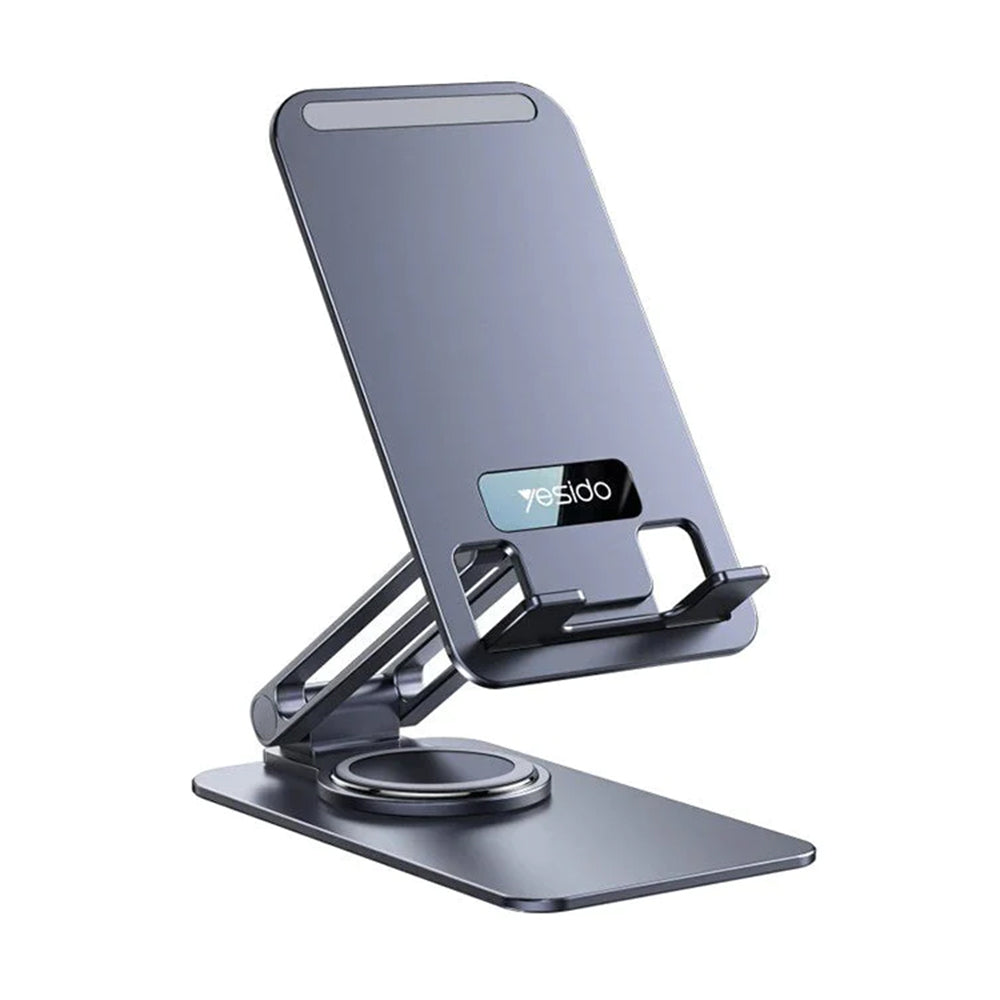 Yesido - Desk Holder - Phone, Tablet, Foldable, Aluminum Alloy - Grey
