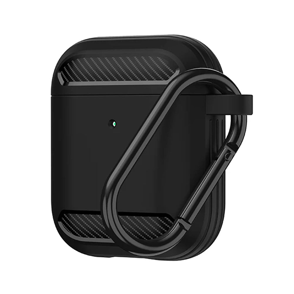 Carbon Silicone - for AirPods 1 / AirPods 2 - Black