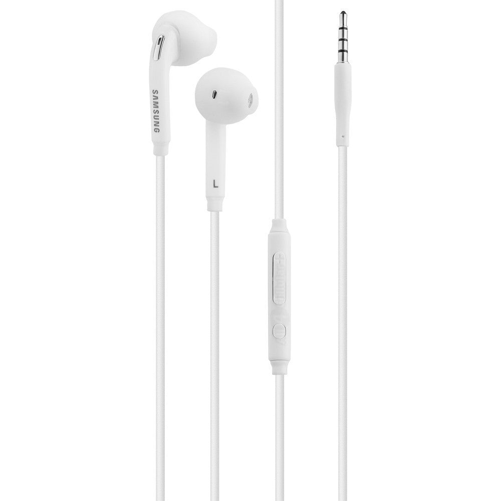 Samsung Original Wired Earphones - 3.5mm, In-Ear, Microphone, 1.2m - White