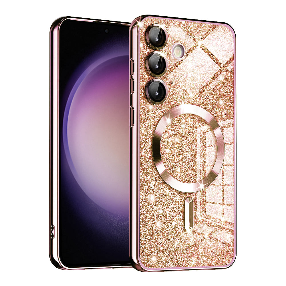 Luxury Glitter MagSafe - Samsung Galaxy S23 FE - Rose Gold