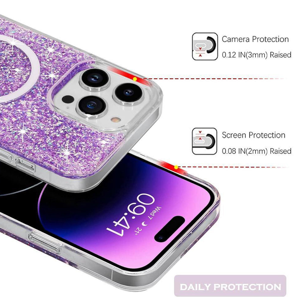 Sparkly Glitter MagSafe - iPhone XR - Purple