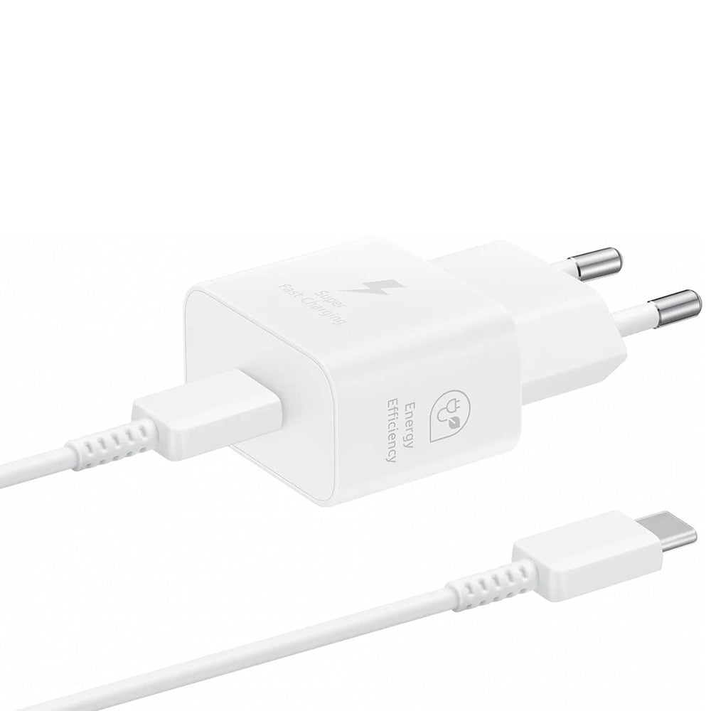 Samsung - Original Charger - Type-C 25W, Super Charging with Cable USB-C - White