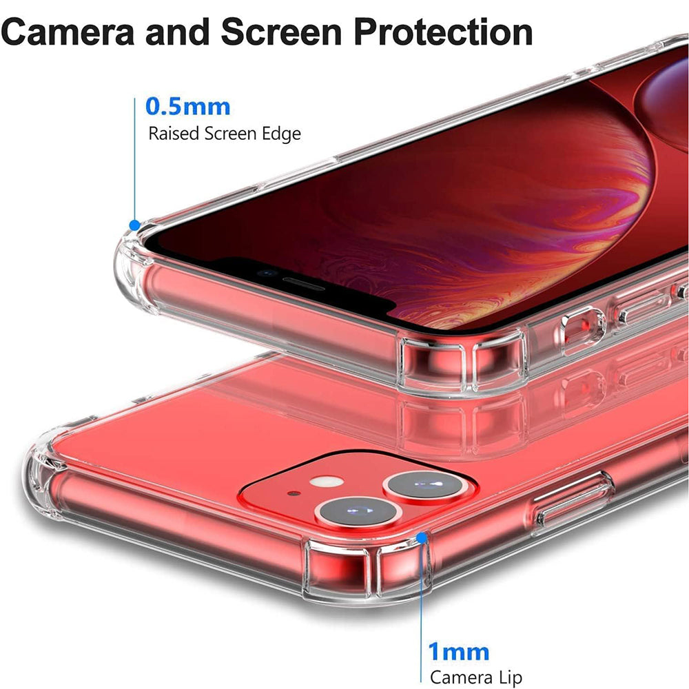Shockproof Clear Silicone - iPhone 12 - Clear